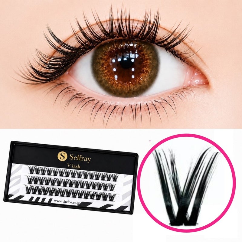 【Selfray】Vラッシュ Cカール 太さ0.10mm